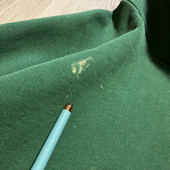 90s Adidas faded and distressed made in USA green hoodie sweater men’s XL VTG. - Picture 7 of 16